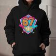 Baseball Drip Jersey Number 67 For Players & 67th Birthday Graphic Youth Hoodie