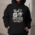 Baseball Jersey Number 13 That's My Brother Out There Graphic Youth Hoodie