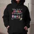 Battery Life Of A Media Specialist Back To School Graphic Youth Hoodie
