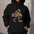 Bigfoot Carrying School Bus Sasquatch Back To School Graphic Youth Hoodie