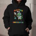 Blasting Into Kindergarten Dinosaur Astronaut Back To School Graphic Youth Hoodie Blasting Into Kindergarten Dinosaur Astronaut Back To School Graphic Youth Hoodie
