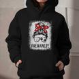 Bleached Memaw Life Soccer Messy Bun Baseball Game Day Graphic Youth Hoodie
