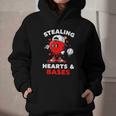 Boys Valentines Baseball Drip Icecream Stealing Hearts Kids Graphic Youth Hoodie