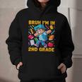 Bruh I'm In 2nd Grade Dabbing Boys Kids Gamer Back To School Graphic Youth Hoodie