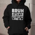 Bruh It's My First Day Of Pre K PreK Back To School Boys Graphic Youth Hoodie Bruh It's My First Day Of Pre K PreK Back To School Boys Graphic Youth Hoodie