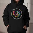 Bus Driver Aide Back To School Bus Driver Tie Dye Graphic Youth Hoodie