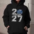 Class Of 2027 Cheer Blue Senior 2027 Back To School Graphic Youth Hoodie Class Of 2027 Cheer Blue Senior 2027 Back To School Graphic Youth Hoodie