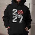 Class Of 2027 Cheer Red Senior 2027 Back To School Graphic Youth Hoodie Class Of 2027 Cheer Red Senior 2027 Back To School Graphic Youth Hoodie