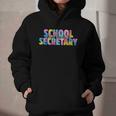 Colorful School Secretary Back To School Rainbow Graphic Youth Hoodie Colorful School Secretary Back To School Rainbow Graphic Youth Hoodie