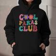 Cool Paras Club Paraprofessional Groovy Back To School Graphic Youth Hoodie Cool Paras Club Paraprofessional Groovy Back To School Graphic Youth Hoodie