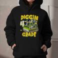 Diggin 4th Grade Bulldozer Back To School Graphic Youth Hoodie