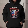 Eat Sleep Baseball Repeat Ice Cream Drip Crossed Bats Graphic Youth Hoodie