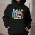 First Day Of 3rd Grade Level Unlocked Game Back To School Graphic Youth Hoodie