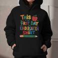 This Is My First Day Of Kindergarten Shirt Back To School Graphic Youth Hoodie