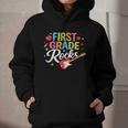 First Grade Rocks Colorful Back To School Guitar Graphic Youth Hoodie First Grade Rocks Colorful Back To School Guitar Graphic Youth Hoodie