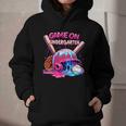 Game Kindergarten Baseball Ice Cream Drip On Back To School Graphic Youth Hoodie