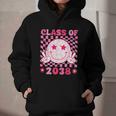 Groovy Class Of 2038 Grow With Me Smile Face Back To School Graphic Youth Hoodie
