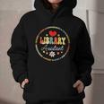 Groovy Librarian School Library Assistant Day Back To School Graphic Youth Hoodie Groovy Librarian School Library Assistant Day Back To School Graphic Youth Hoodie