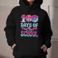 Happy 100 Days Of School Game Day Baseball Ice Cream Drip Graphic Youth Hoodie Happy 100 Days Of School Game Day Baseball Ice Cream Drip Graphic Youth Hoodie