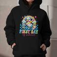 Happy First Day Of School Goose Cute Duck Back To School Graphic Youth Hoodie
