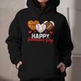 Happy Valentine’s Day Basketball Football Baseball Hearts Graphic Youth Hoodie