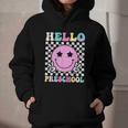 Hello Preschool Groovy Back To School Pre-K Team Girls Kids Graphic Youth Hoodie Hello Preschool Groovy Back To School Pre-K Team Girls Kids Graphic Youth Hoodie