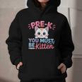 Kitten Back To School Girls Preschool Cat Lover Graphic Youth Hoodie