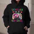 Leveled Up To High School Gaming Fun Back To School Tie Dye Graphic Youth Hoodie