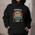 Librarian Lady Library Cute Owl Back To School Women Girls Graphic Youth Hoodie Librarian Lady Library Cute Owl Back To School Women Girls Graphic Youth Hoodie