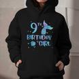 Ninth Birthday Girl Mermaid 9th Toddler's Back To School Graphic Youth Hoodie