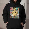 Peace Love Kindergarten Smile Face Back To School Girls Kids Graphic Youth Hoodie Peace Love Kindergarten Smile Face Back To School Girls Kids Graphic Youth Hoodie