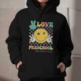 Peace Love Preschool Smile Face Back To School PRESCHOOL Graphic Youth Hoodie Peace Love Preschool Smile Face Back To School PRESCHOOL Graphic Youth Hoodie