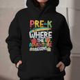 Pre-K Where The Adventure Begins First Day & Back To School Graphic Youth Hoodie Pre-K Where The Adventure Begins First Day & Back To School Graphic Youth Hoodie