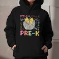 Pre-K Typography First Day Back To School Leopard Apple Graphic Youth Hoodie Pre-K Typography First Day Back To School Leopard Apple Graphic Youth Hoodie