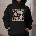 Readers Are Leaders Book Lover Back To School Groovy Girls Graphic Youth Hoodie