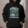 Ready To Attack Kindergarten Pirate Shark Back To School Graphic Youth Hoodie