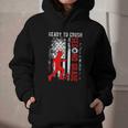 Ready To Crush Second Grade Soccer USA Flag Back To School Graphic Youth Hoodie