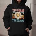 Retro 7th Grade Daisy Colorful Back To School Seventh Grade Graphic Youth Hoodie