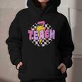 Retro Checkered Teach Pencil Lightning Back To School Graphic Youth Hoodie Retro Checkered Teach Pencil Lightning Back To School Graphic Youth Hoodie