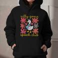Retro Silly Goose Speech Therapy SLP Back To School Graphic Youth Hoodie Retro Silly Goose Speech Therapy SLP Back To School Graphic Youth Hoodie