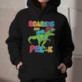 Roaring Into Pre-K Preschool Dinosaur Back To School Graphic Youth Hoodie Roaring Into Pre-K Preschool Dinosaur Back To School Graphic Youth Hoodie