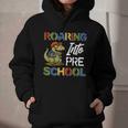 Roaring Into Preschool First Day Back To School Students Graphic Youth Hoodie Roaring Into Preschool First Day Back To School Students Graphic Youth Hoodie