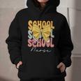 School Nurse Groovy Coquette Bow Cute Back To School Graphic Youth Hoodie