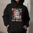 Second Grade Back To School First Day Girls Rollin Unicorn Graphic Youth Hoodie Second Grade Back To School First Day Girls Rollin Unicorn Graphic Youth Hoodie