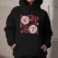 Six Seven Baseball Lover Sports Red Heart Bow Valentine Girl Graphic Youth Hoodie