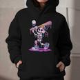 Skeleton Baseball Drip Boys Youth Kids Halloween Graphic Youth Hoodie