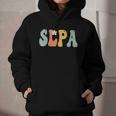SLPA Groovy Women Appreciation Day Hello Back To School Graphic Youth Hoodie SLPA Groovy Women Appreciation Day Hello Back To School Graphic Youth Hoodie