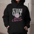 Strike Out Breast Cancer Baseball Warrior Graphic Youth Hoodie Strike Out Breast Cancer Baseball Warrior Graphic Youth Hoodie