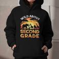 Wild About Second Grade Zoo Animals Back To School Safari Graphic Youth Hoodie Wild About Second Grade Zoo Animals Back To School Safari Graphic Youth Hoodie
