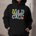 Wildcats School Spirit Groovy Back To School Girls Graphic Youth Hoodie